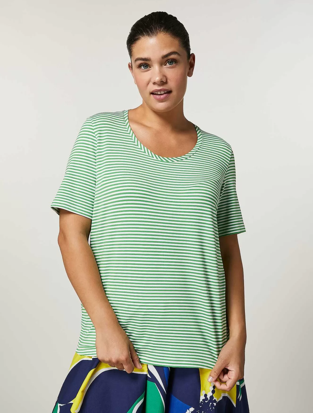 Viscose Jersey T-Shirt-Marina Rinaldi Clearance