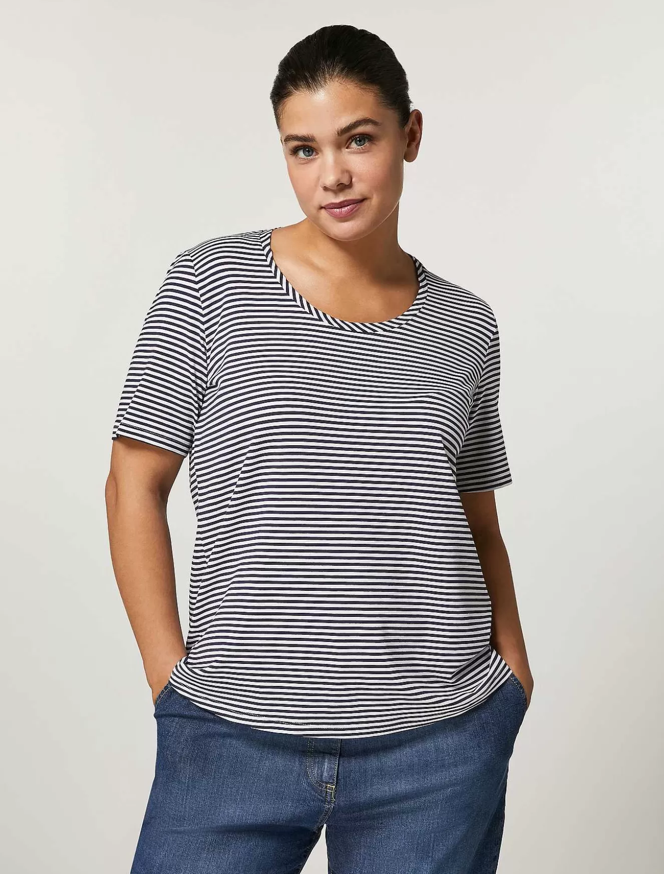 Viscose Jersey T-Shirt-Marina Rinaldi Online
