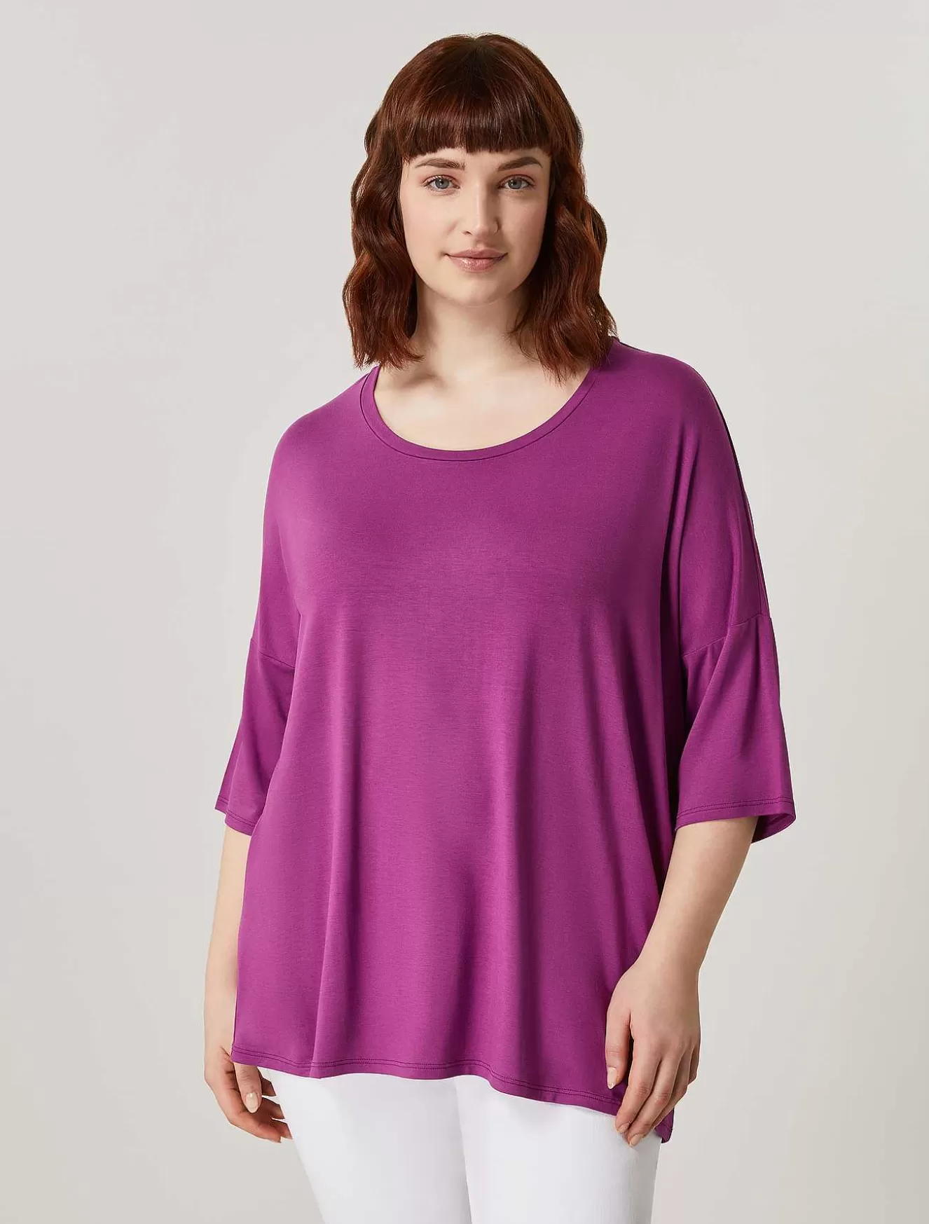 Viscose Jersey T-Shirt-Marina Rinaldi Best Sale