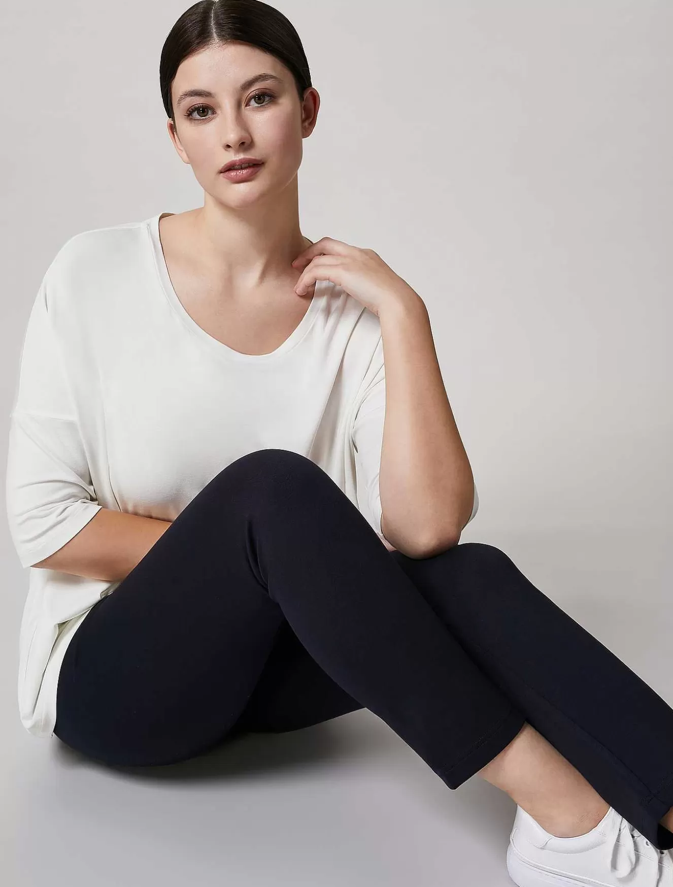 Viscose Jersey T-Shirt-Marina Rinaldi Shop