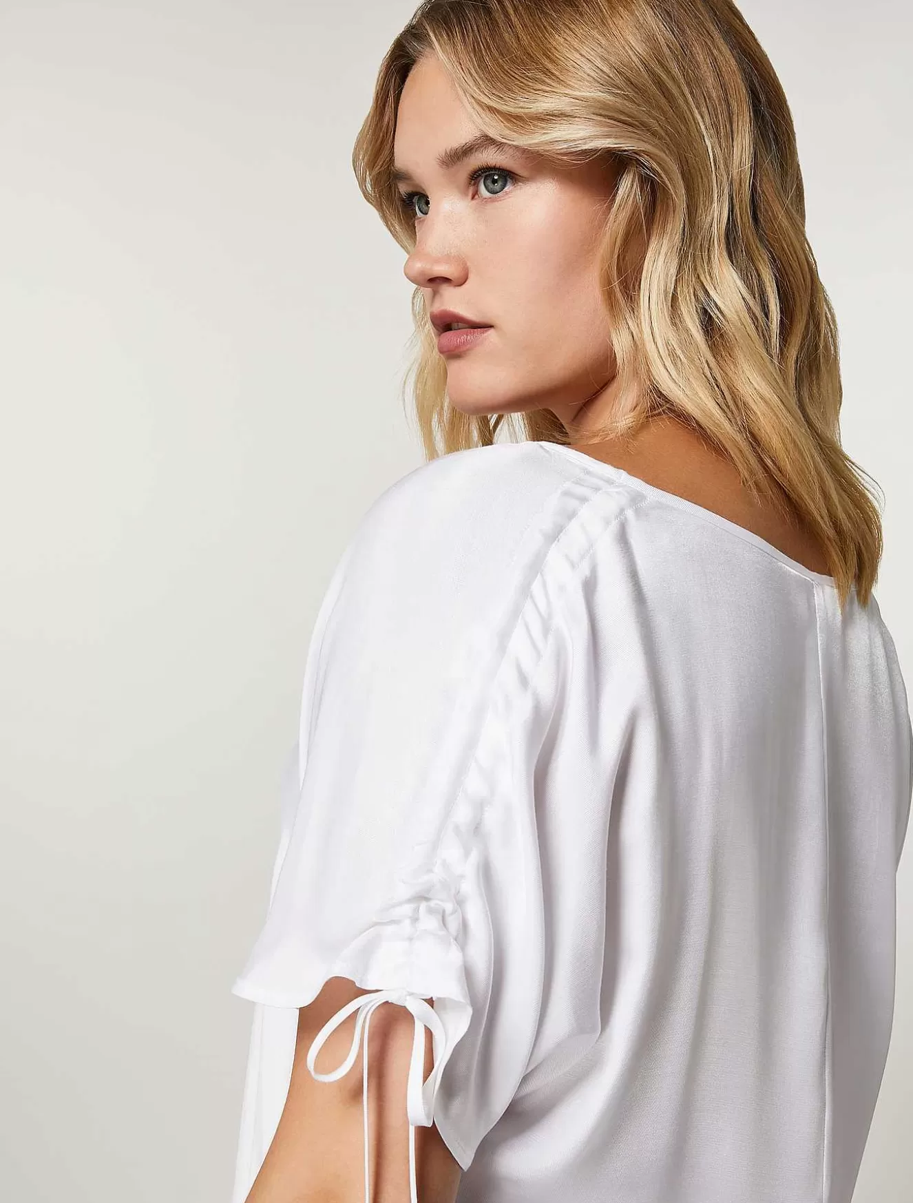 Viscose Twill Blouse-Marina Rinaldi Shop